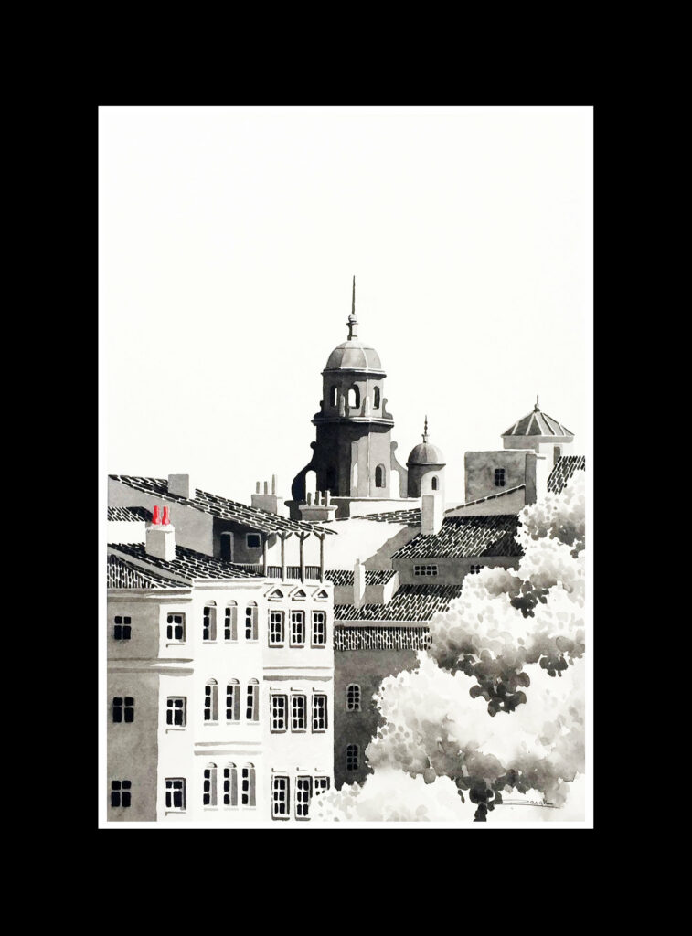 Aquarelle Toulouse Hôtel d'Assézat