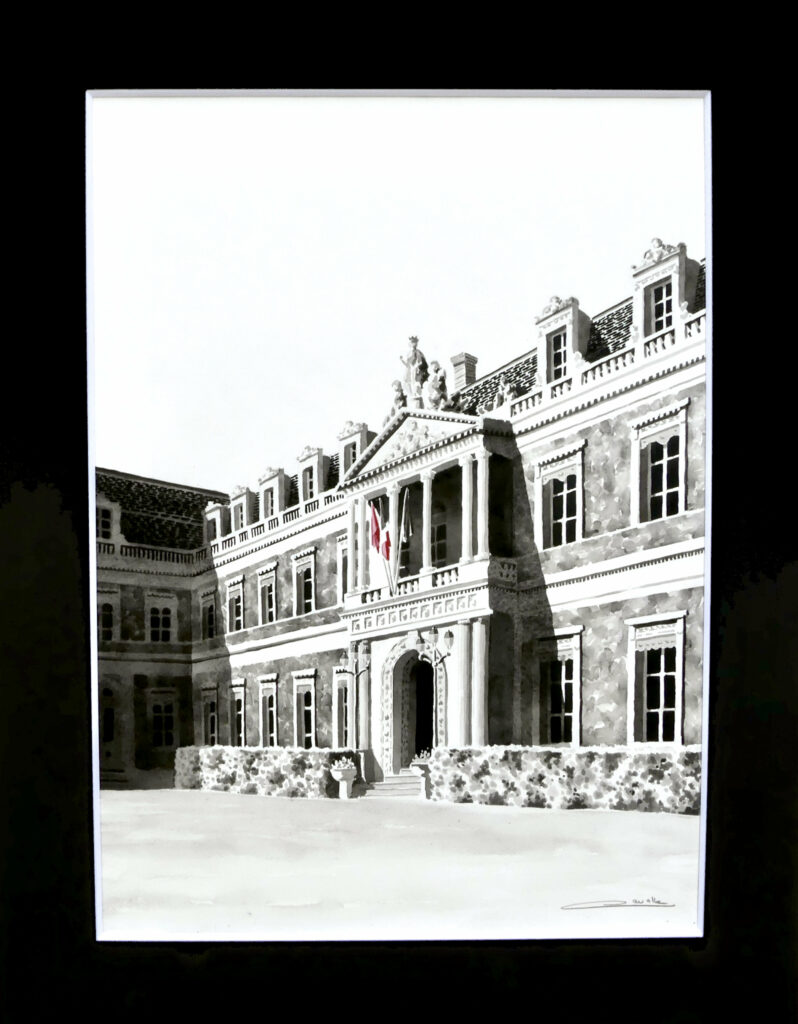 Aquarelle Toulouse le palais Niel