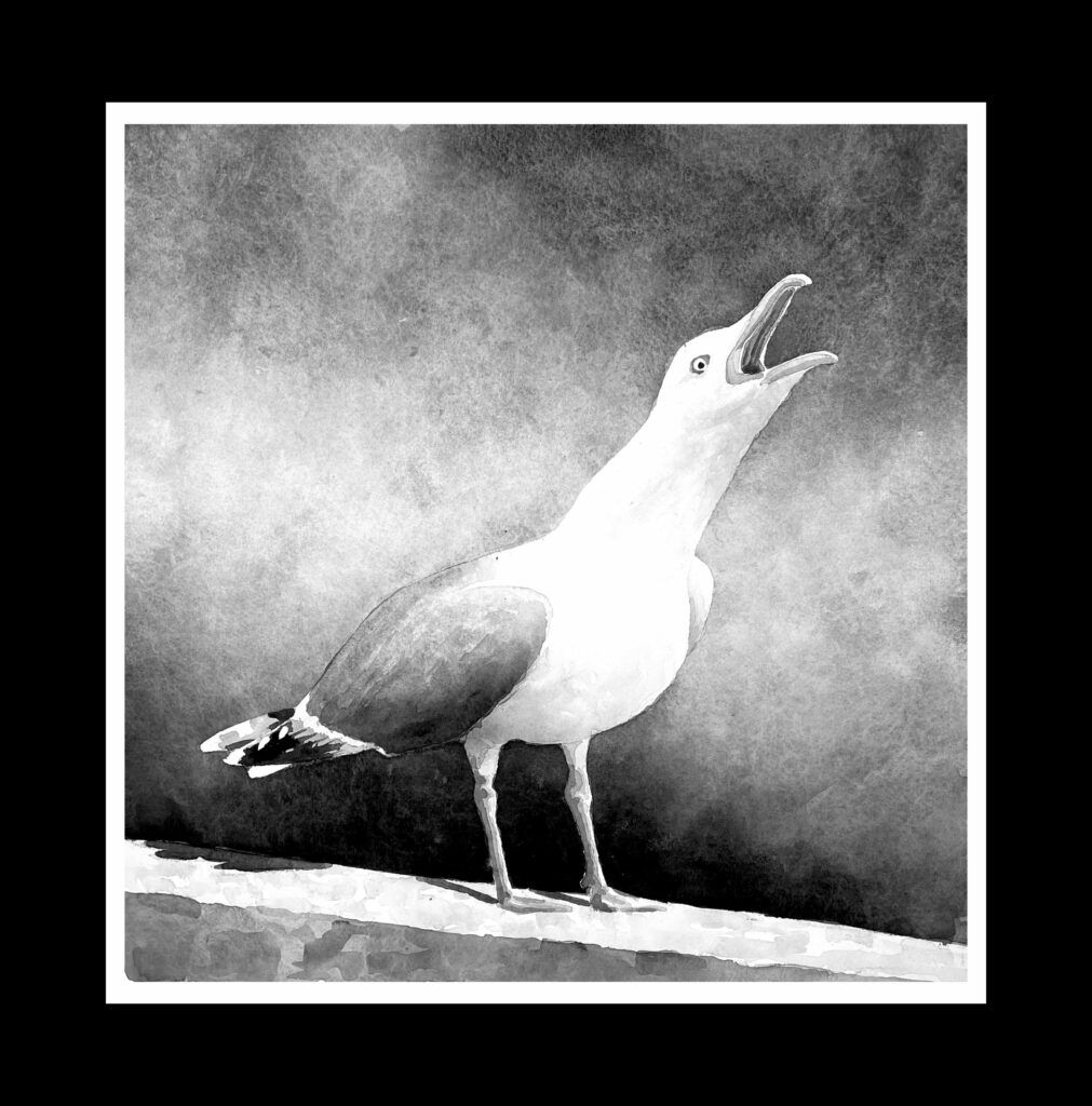 Aquarelle la crieuse