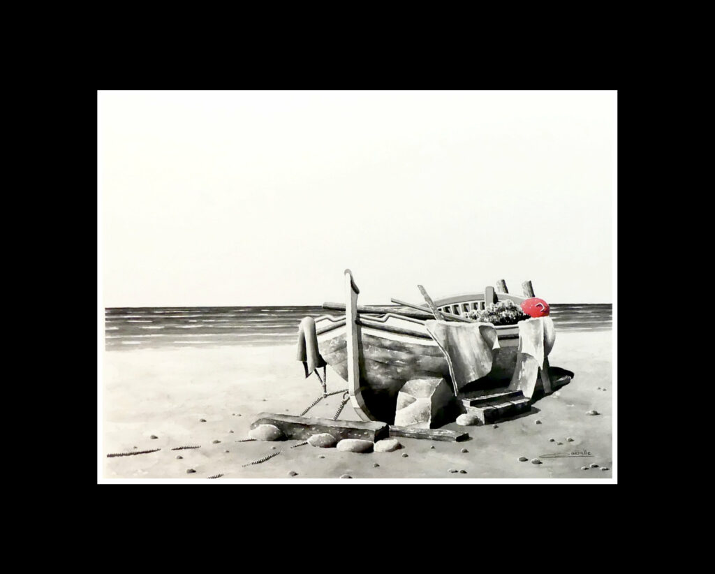 aquarelle la vieille barque